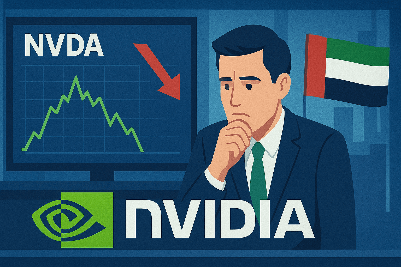 AI generated image for Nvidia stock