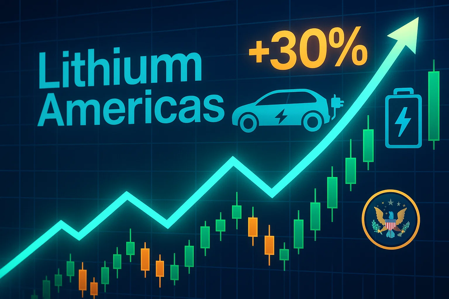 Lithium Americas stock jumps 30% as US gov't takes 5% stake, boosting confidence in Thacker Pass lithium project.