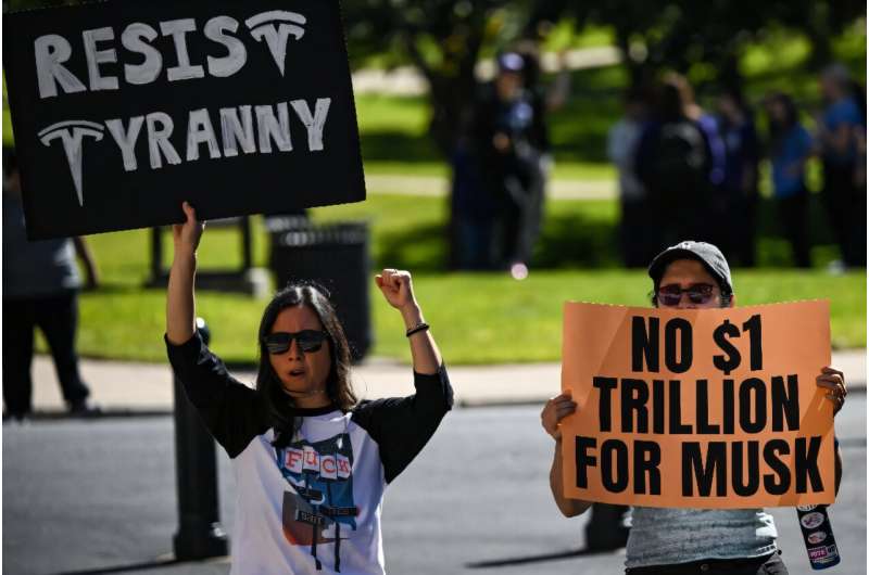 Opponents of Elon Musk's $1 trillion pay package rallied against the plan on the eve of Tesla's annual meeting.