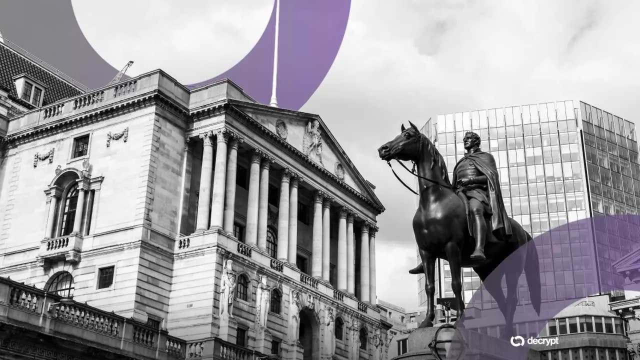 The Bank of England. Image: Shutterstock/Decrypt
