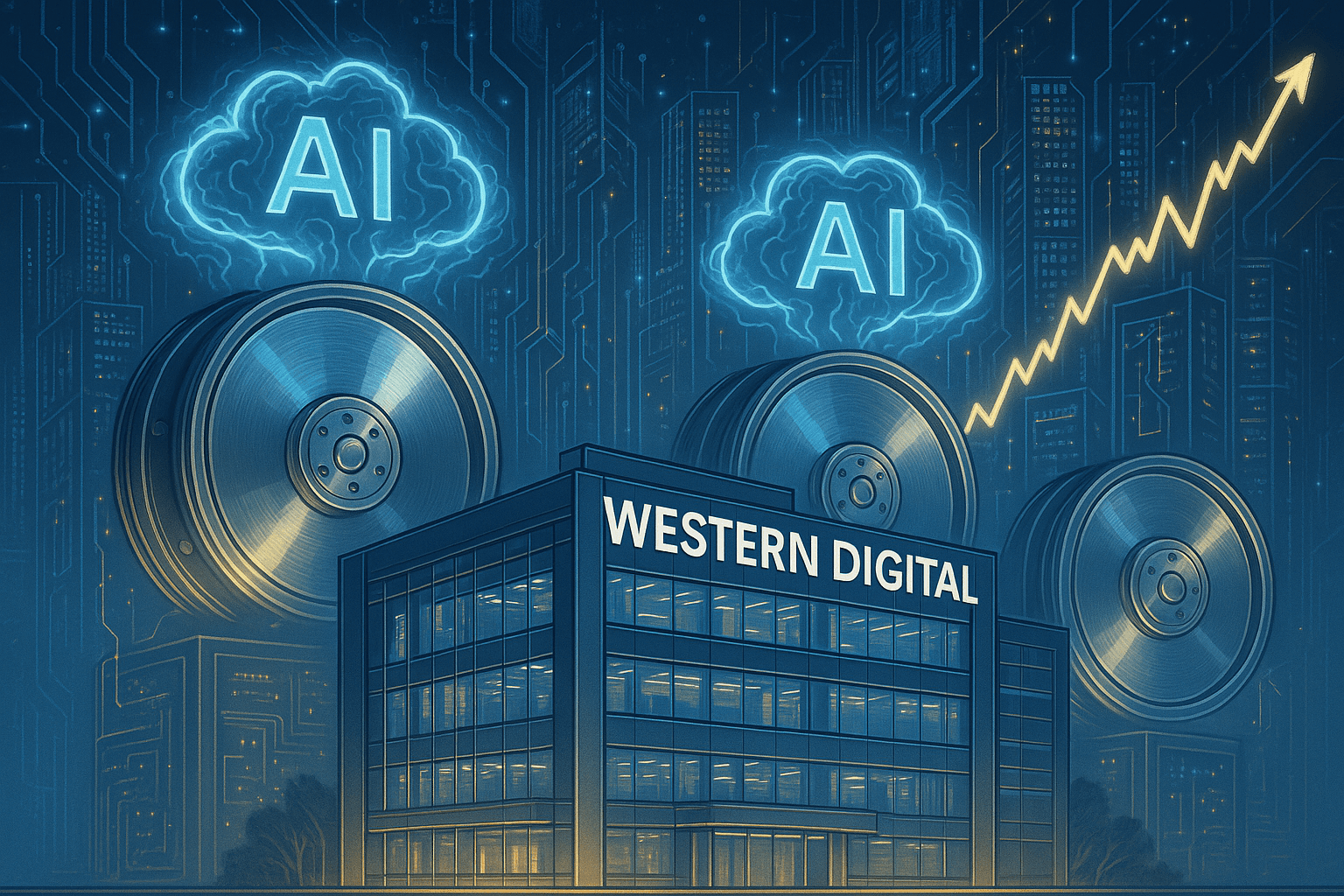 西部数据因强劲盈利和人工智能驱动需求增长而股价飙升