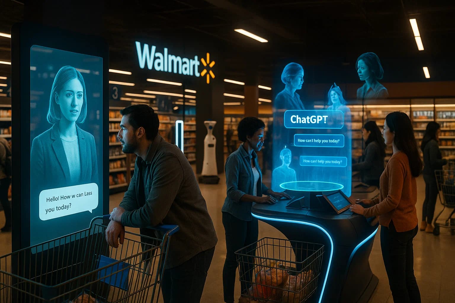 Walmart integrates ChatGPT for AI-first, conversational shopping.