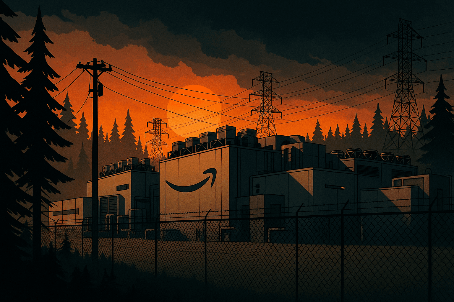 亚马逊在俄勒冈州的电力斗争揭示了美国人工智能繁荣的阴暗面