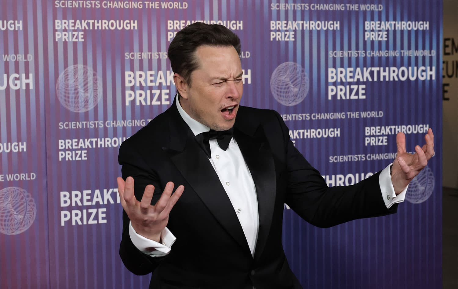 LOS ANGELES, CALIFORNIA - APRIL 13: Elon Musk attends the 10th Annual Breakthrough Prize Ceremony at Academy Museum of Motion Pictures on April 13, 2024 in Los Angeles, California. (Photo by Kevin Winter/Getty Images)